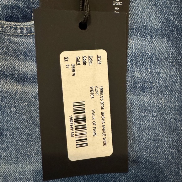 PAIGE Sasha Ankle Wide Leg Jean size 27 new with tags. - Picture 4 of 7